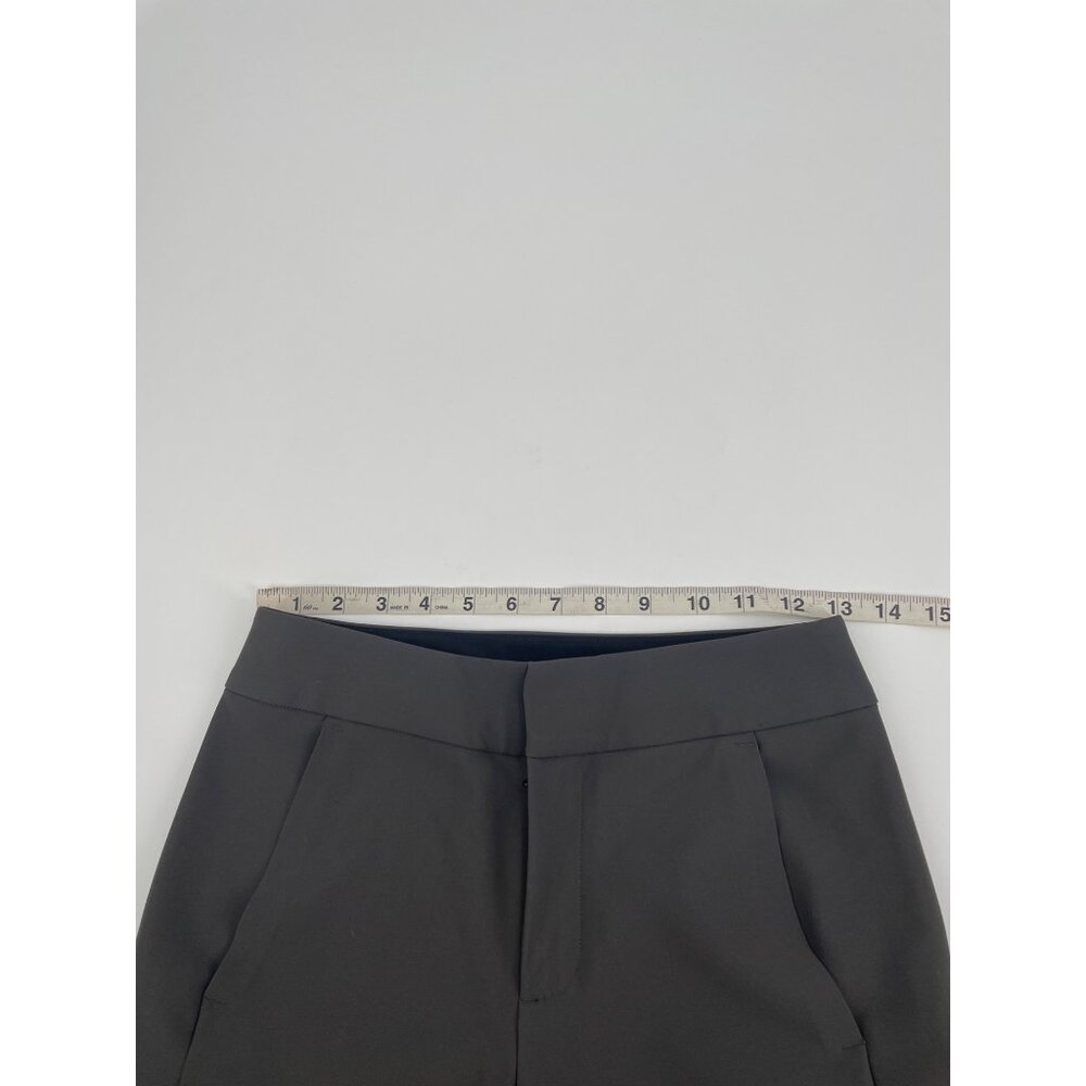 Athleta Stellar Trouser Pants Nylon Spandex Gray Pockets Womens Size 2 Ankle Zip - Picture 7 of 10